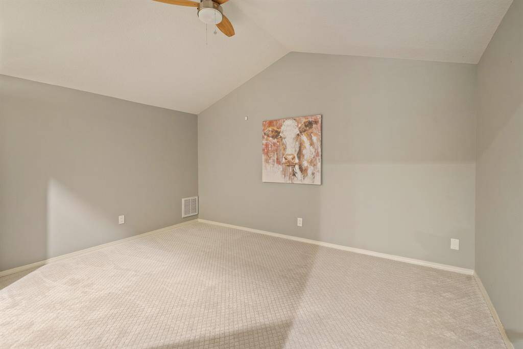 Also upstairs is the large Flex Room that has a vaulted ceiling and a large Closet for storage. It would be ideal for as a Gameroom, Office space or a Hobby Room.