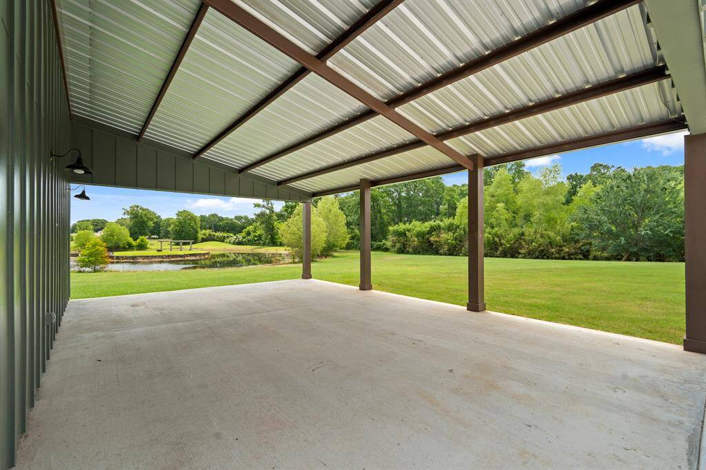 How many 2-car Carports have a view like this?  If needed, it would be easy to fully enclose or use as additional living space.