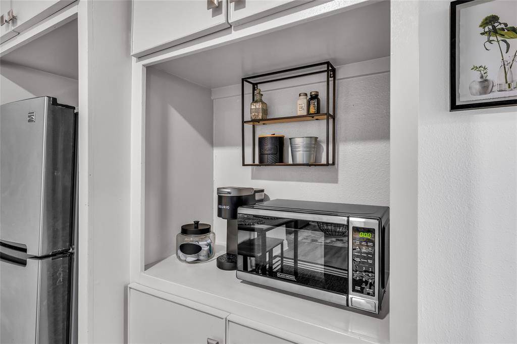 Coffee and microwave nook.