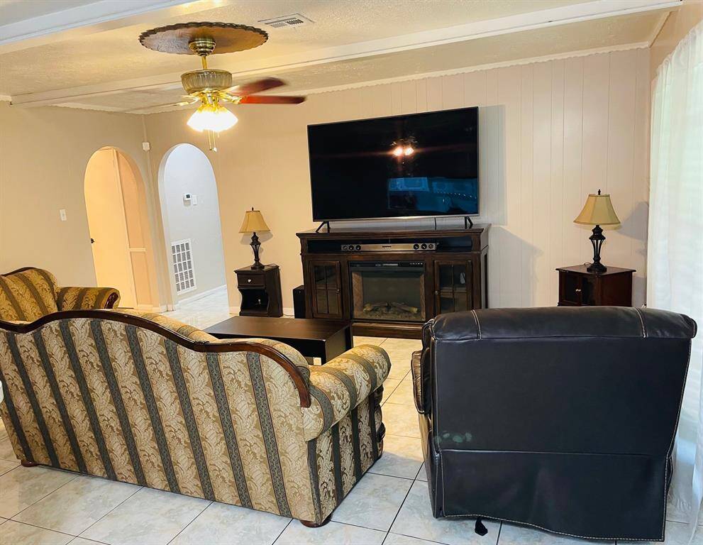 Family room view from the kitchen