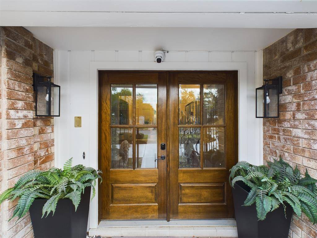 Porch with French Door and Keyless Entry