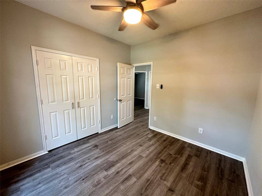 This is the first bedroom down the front hallway.