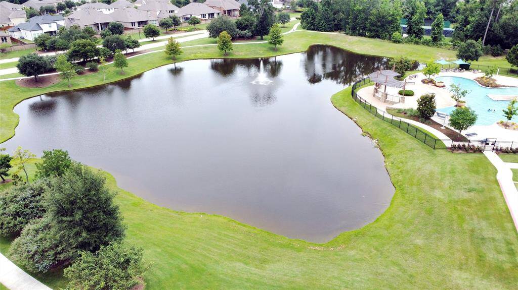 Beautiful lake adjacent to the pool.