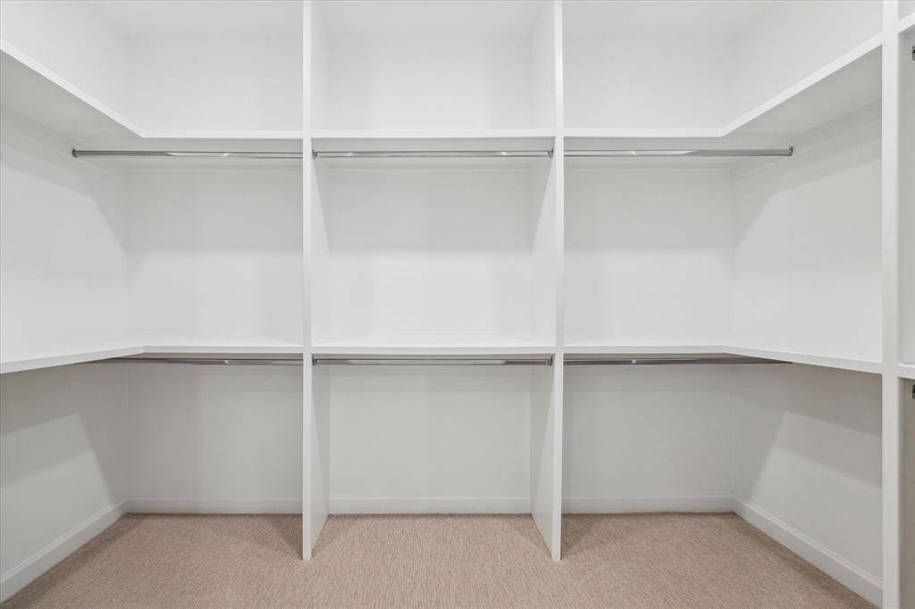 Custom built-ins provide exceptional storage and organization.