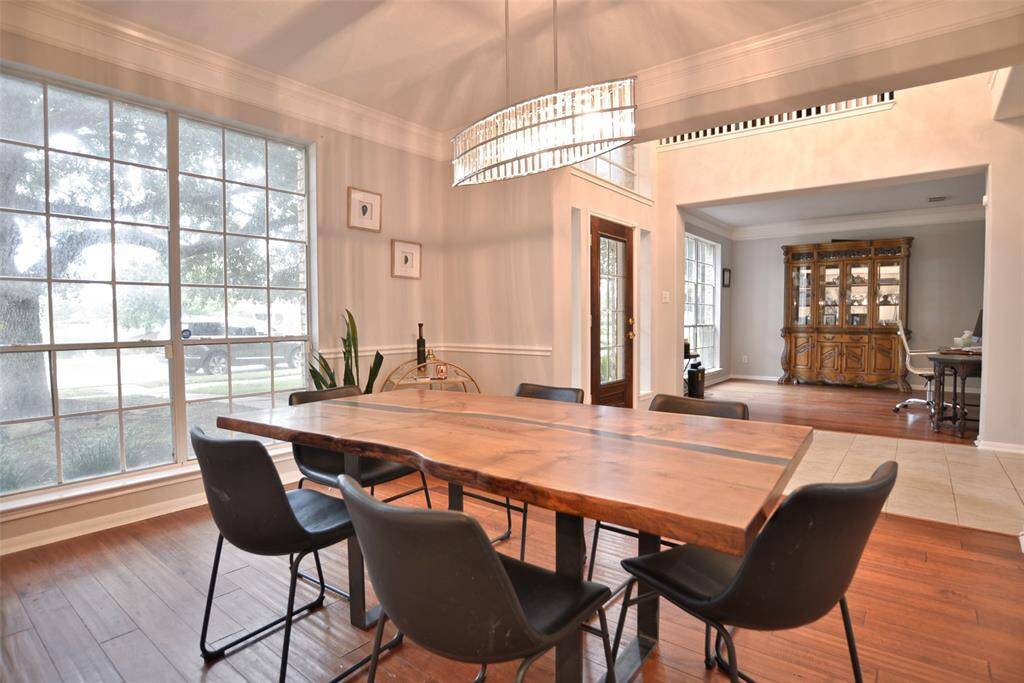 Dining Room with office in background