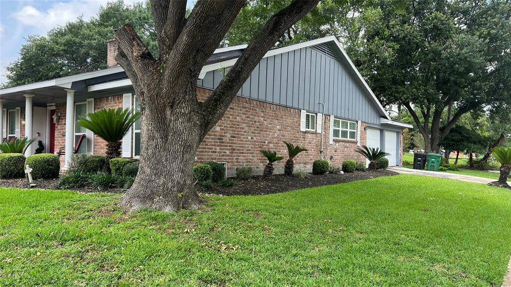 Home is located on a corner lot.