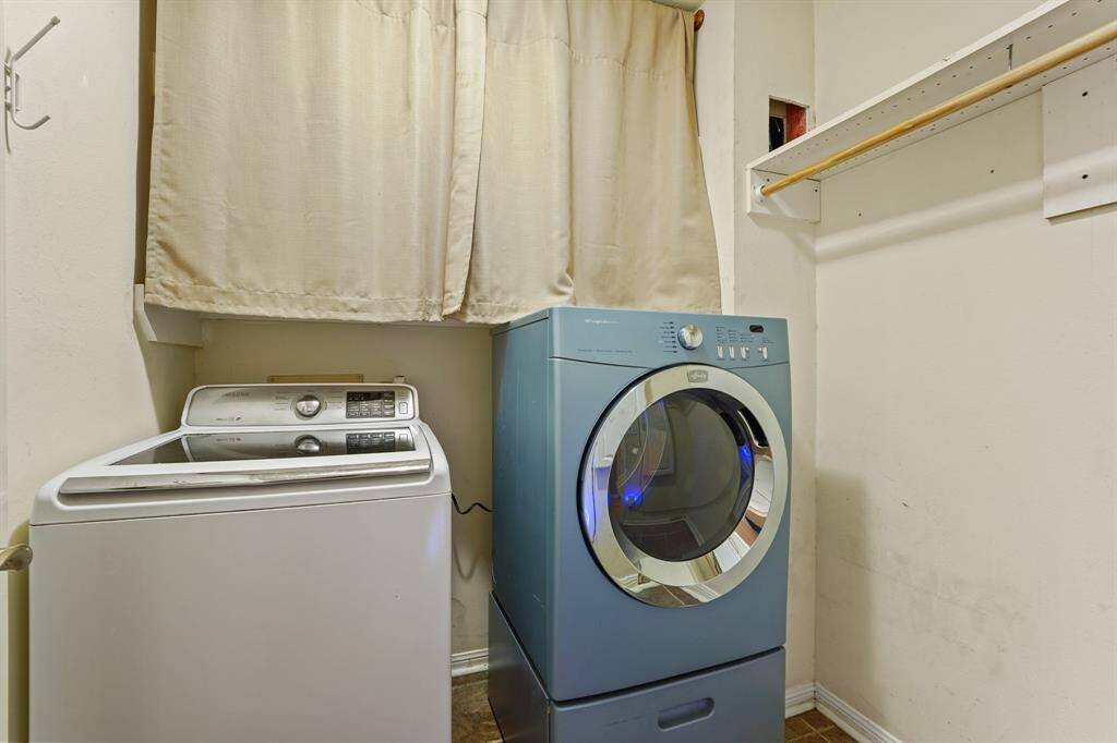 Laundry in house.
