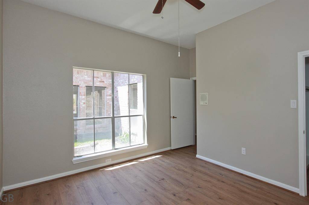 Bed 5, quarters? Flex room?  Cedar Closet, sink, view to pool area.