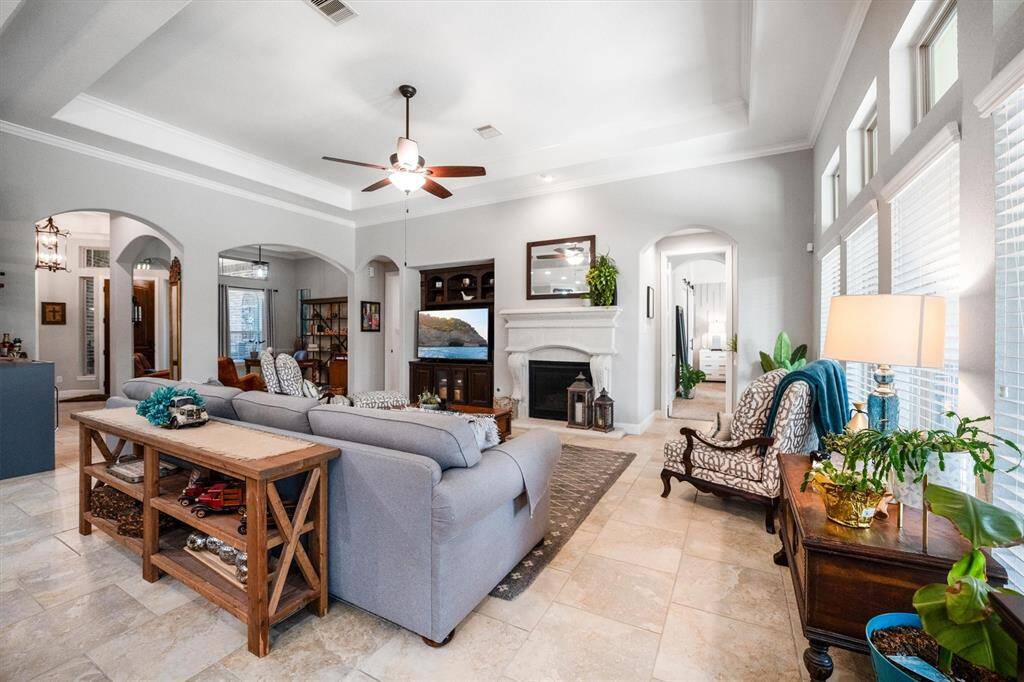 Another View showing how much furniture you can have in this large space.