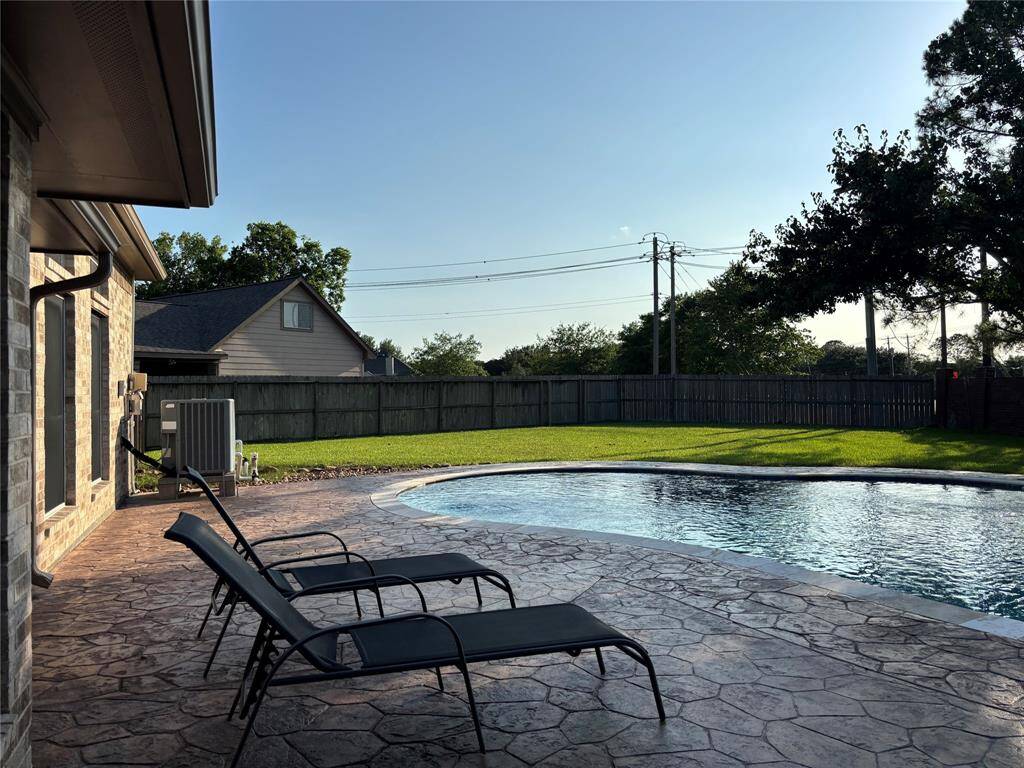 Backyard with no back neighbors.