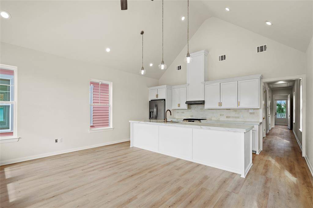 OPEN CONCEPT LIVING AND KITCHEN!