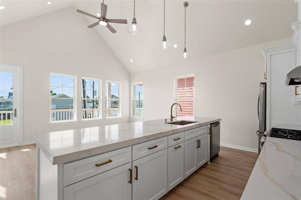 VIEW FROM KITCHEN TOWARDS LIVING