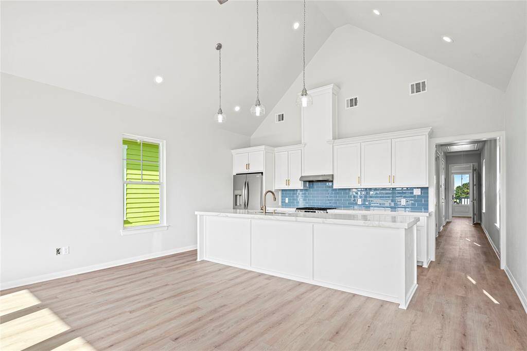 OPEN CONCEPT OF LIVING AND KITCHEN