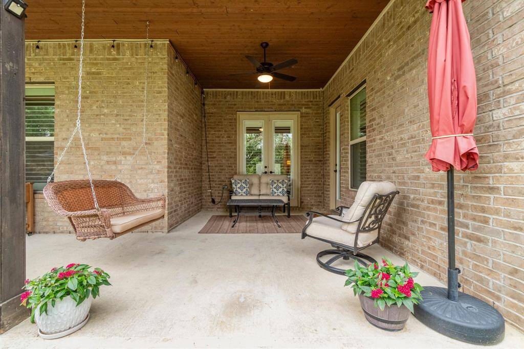Patio with access to Primary bedroom.