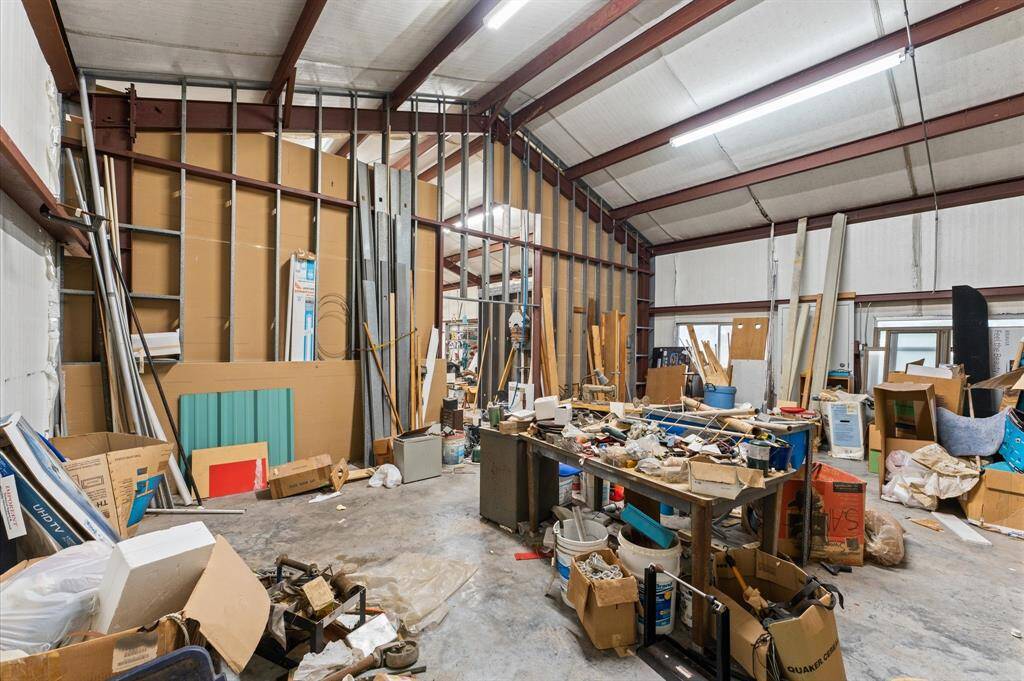 Shop was designed to be finished out living quarters in this back section