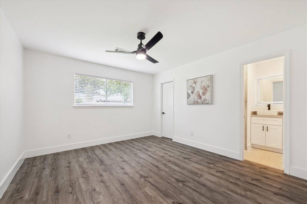 The Primary bedroom is a comfortable retreat with a private en-suite bath