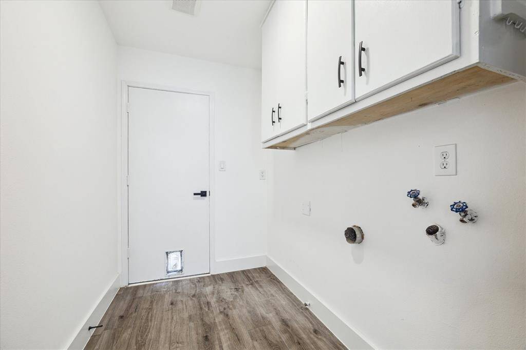 Utility room in house