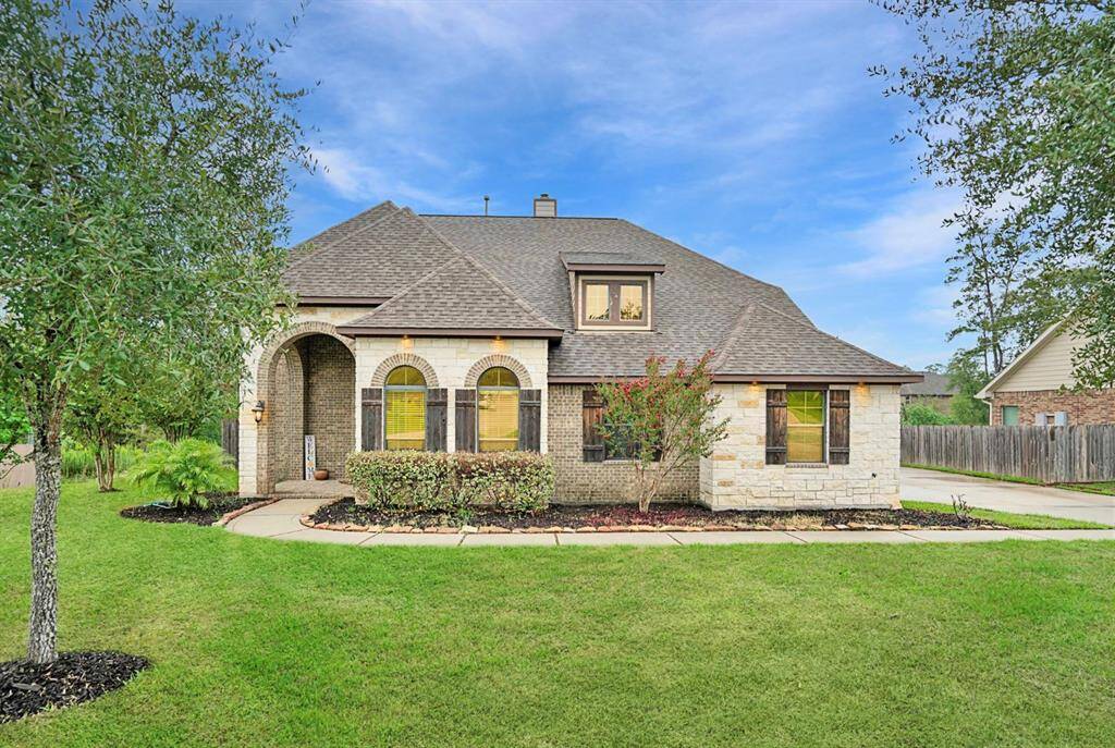 Magnolia ISD. 4/5 bedroom, 3 1/2 bath, 3 car garage! 1.76 LOW TAX RATE! New Hot Water heaters 2024Lift Station pump replaced with upgraded unit 2024. AC Unit 1 New compressor 2024 AC Unit 1 New fan and Capacitor 2025 AC Unit 2 New Indoor coil unit2 of 3 fence lines replaced 2025.