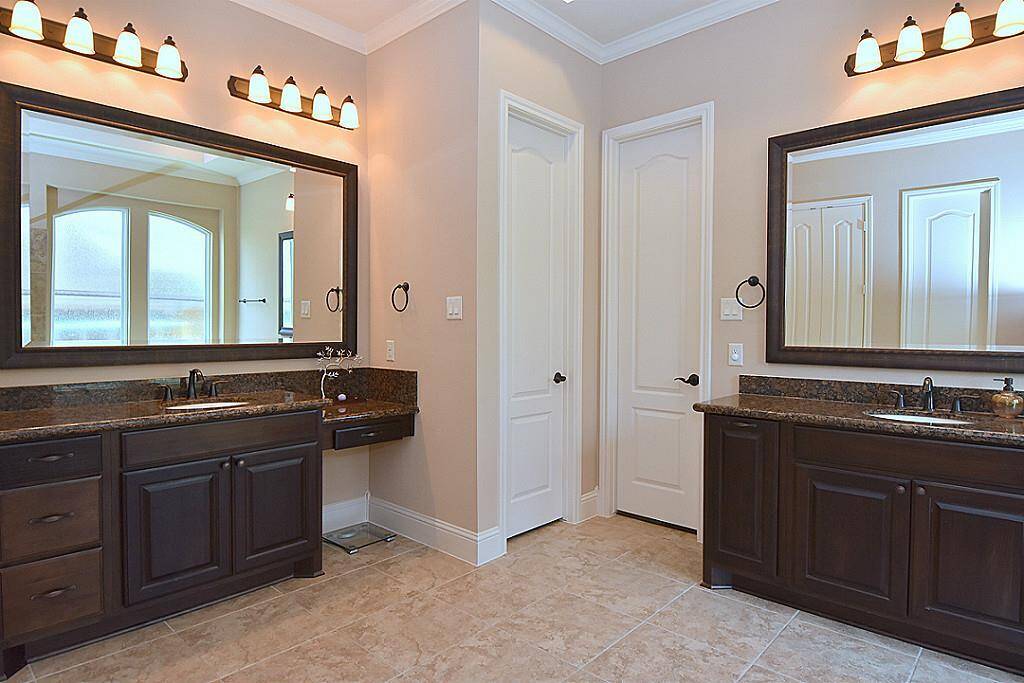 His and her Vanity in the master bath!