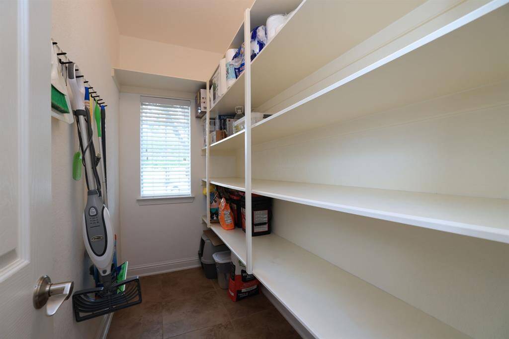 This tremendous storage closet in in the laundry room. Great for that trip to Costco!