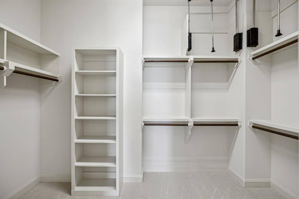 Large walk in closet in the primary bedroom