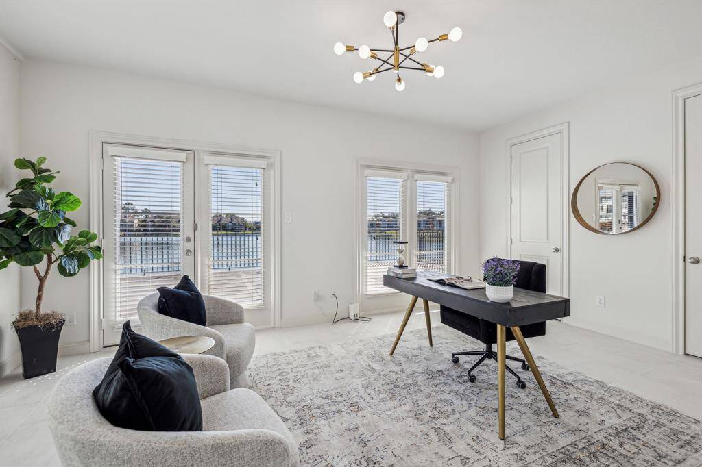 1st floor secondary bedroom that can be a great office with the access to the deck