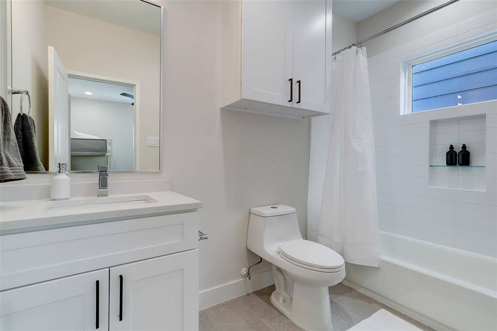 En suite bathroom located on the third floor