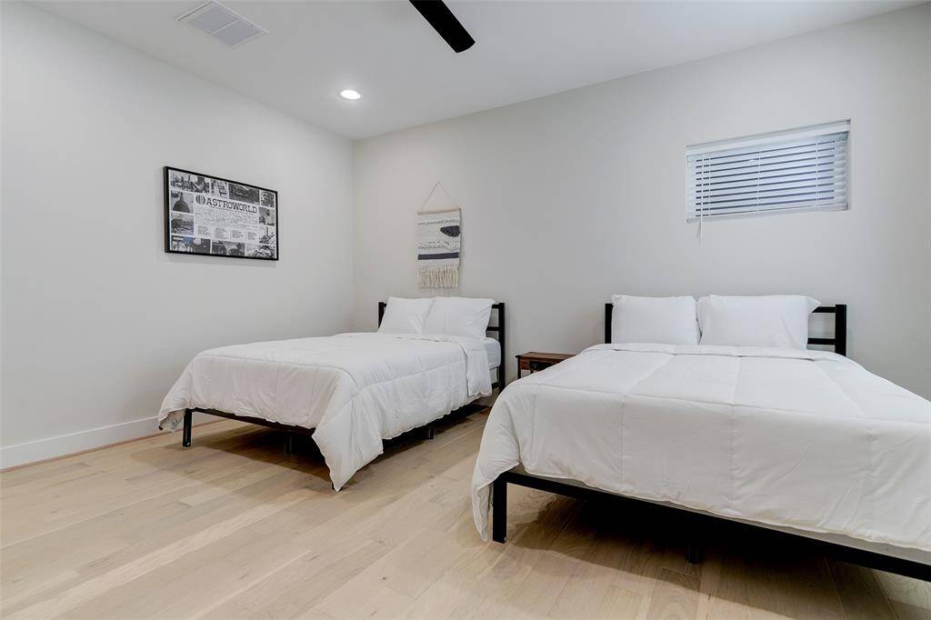 Spacious secondary bedroom located on the first floor.