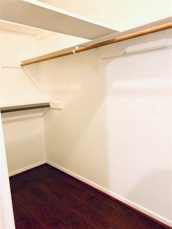 Walk in closet is nice and large!