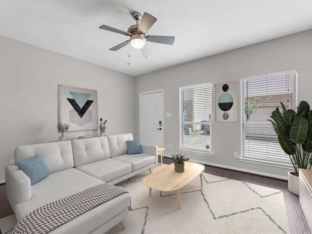 Natural light enhances the spaciousness. Recent interior paint feels pristine! (Photo has been virtually staged.)