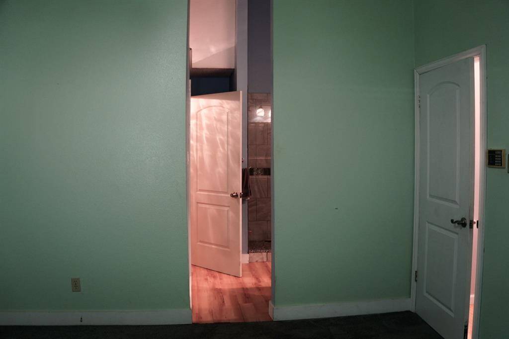 Roomy walk in closet