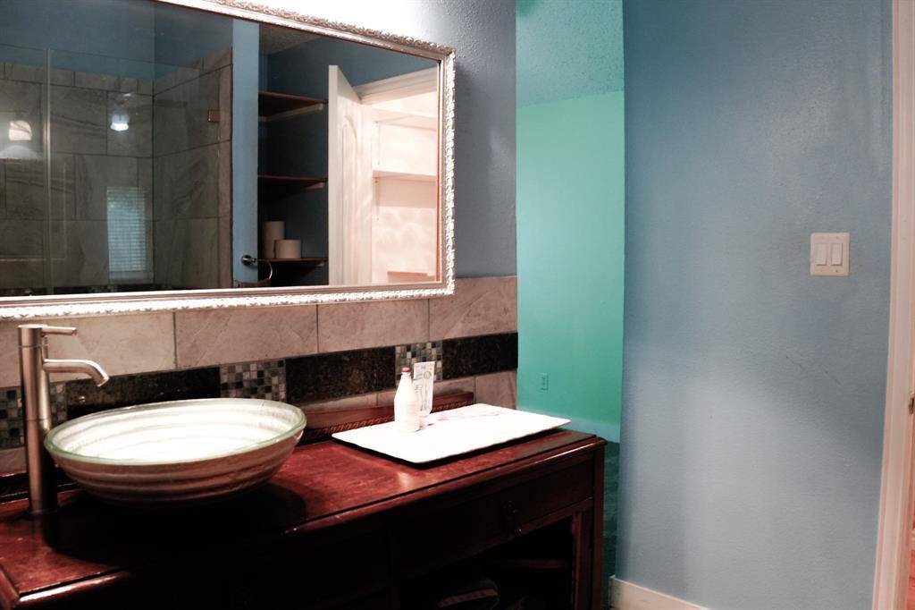 Primary Shower and powder room