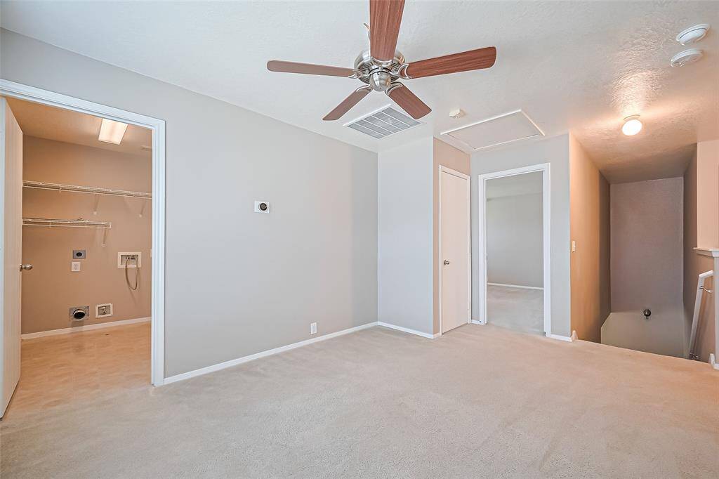 Alternate view of the game room/study.