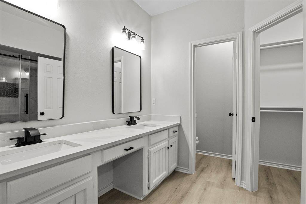 Primary Bathroom- 2 Walk in Closets