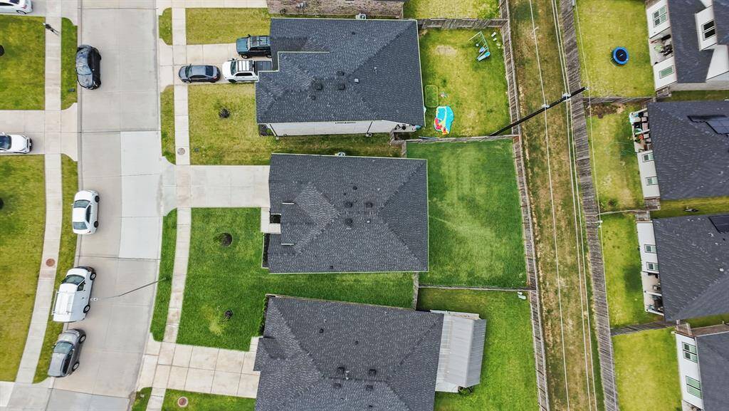 Ariel view of lot size