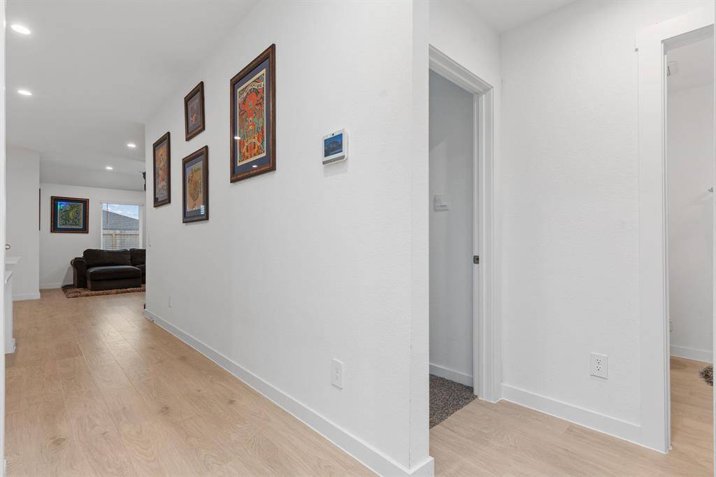 View from the foyer, door on the right is bedroom