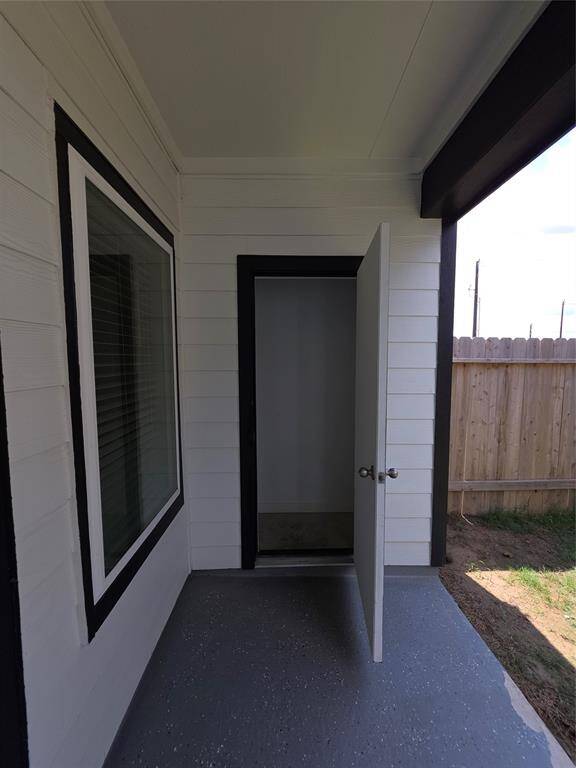 Outdoor Storage Room on the Back Patio