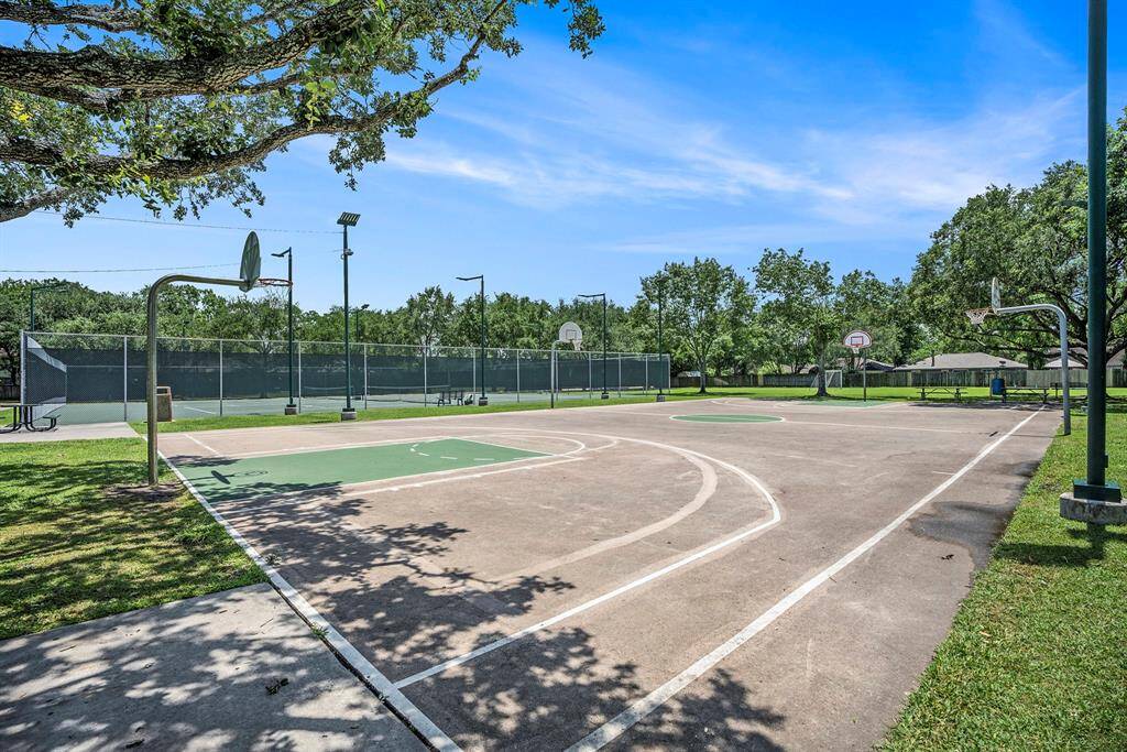 The community also includes basketball courts, offering a great space for recreation and outdoor activity just steps from the tennis courts and park areas.