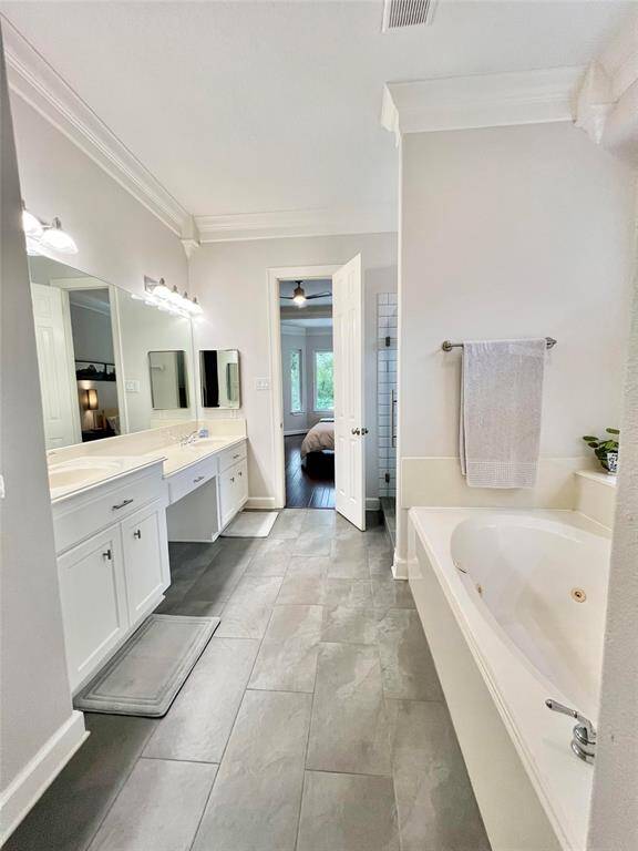 Another view of the primary bathroom.