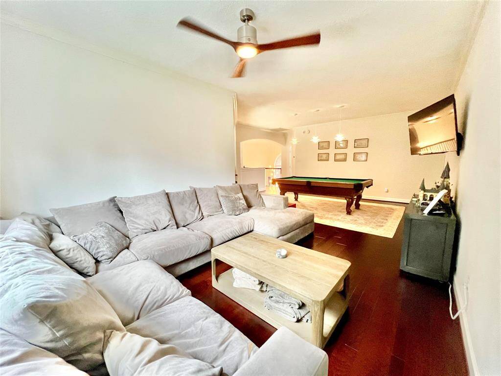 The game room upstairs.