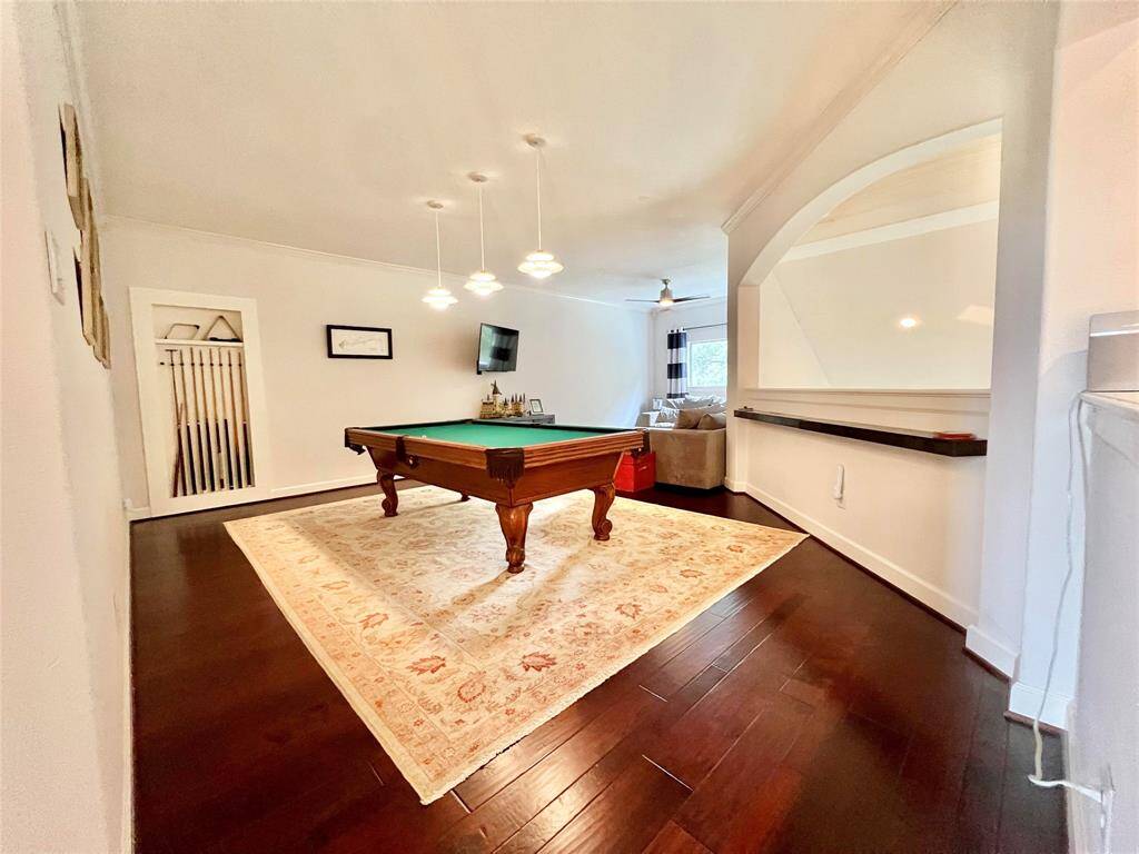 The game room upstairs.