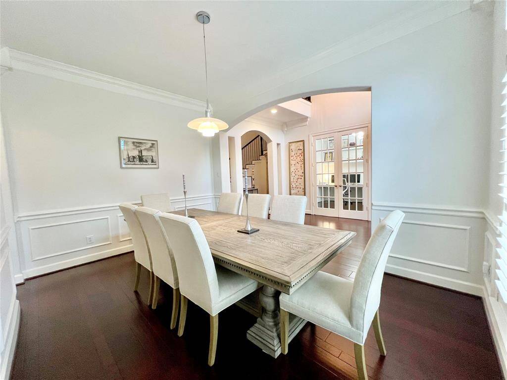 The dining room.
