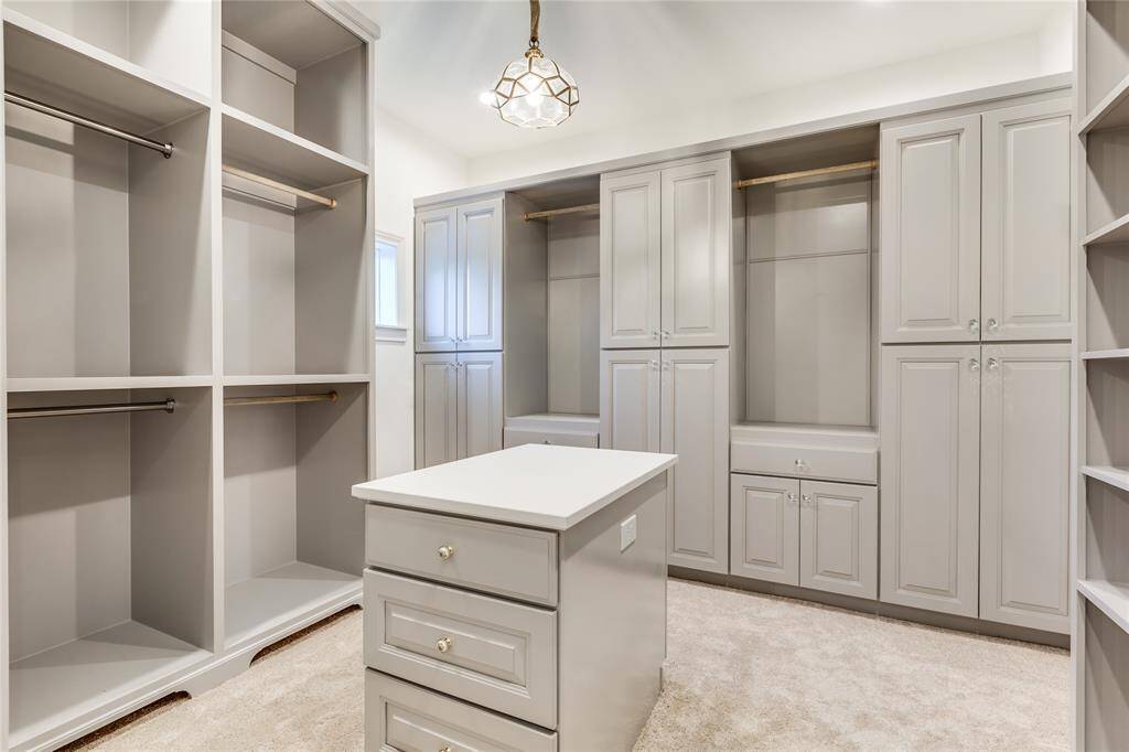 Master closet with nice built-ins