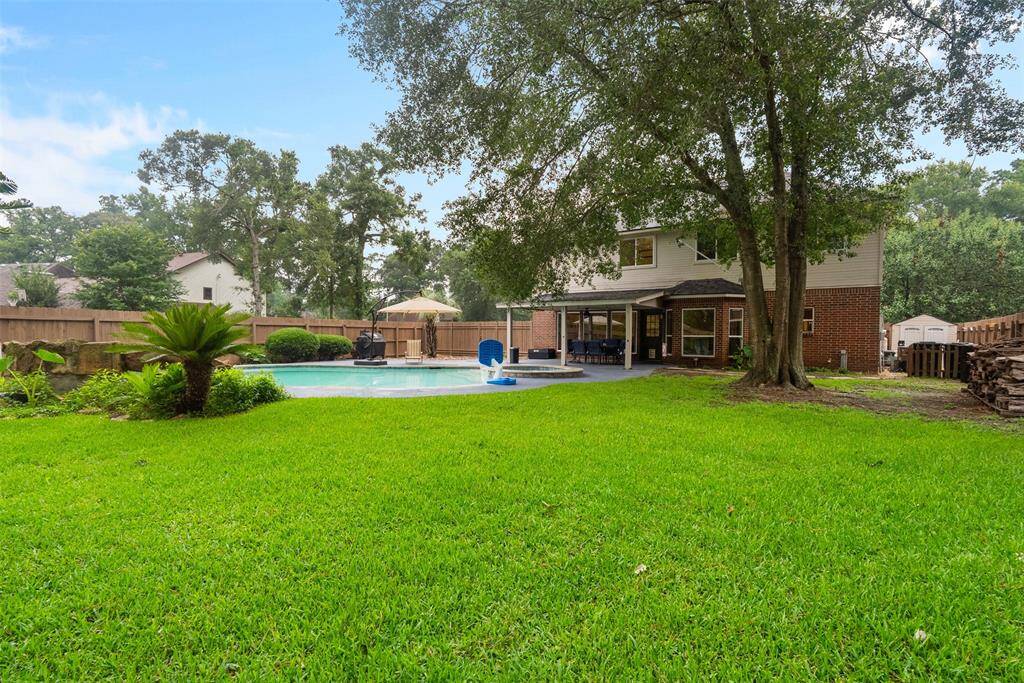 Large backyard