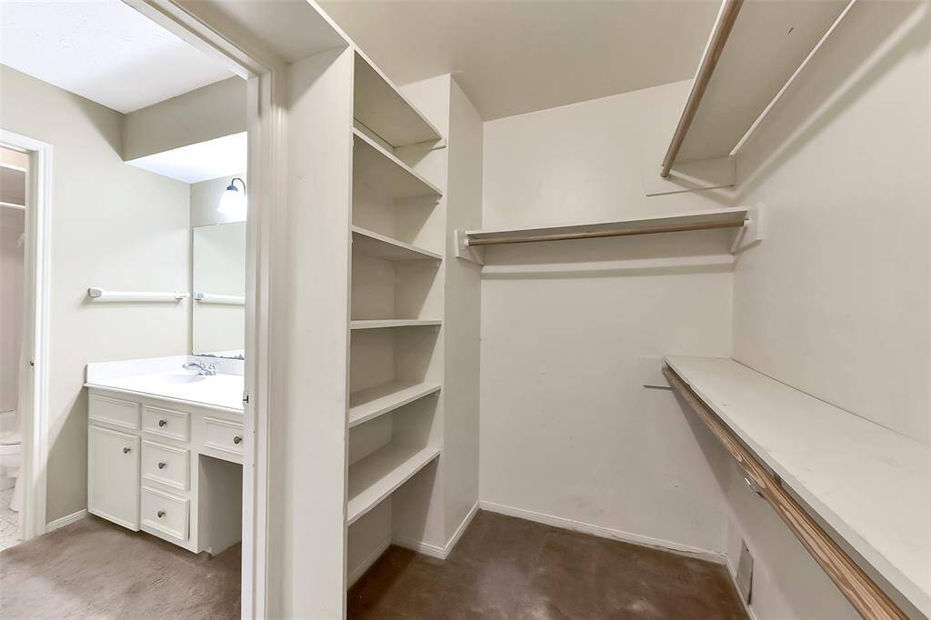 Large primary closet!