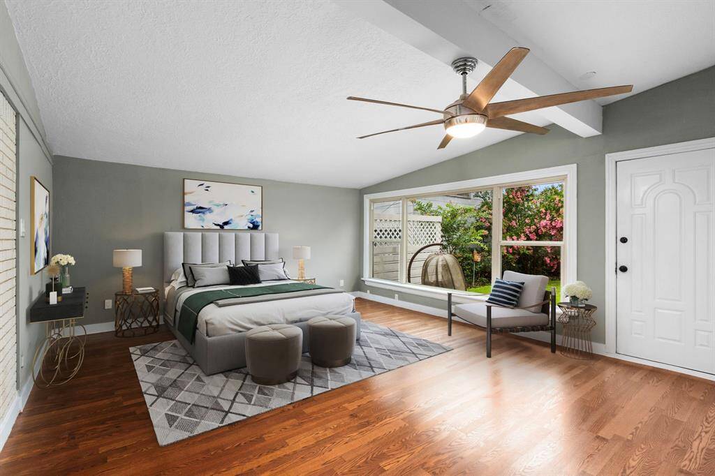 Need a third bedroom? The extra room has plentiful closet space and views to the backyard.