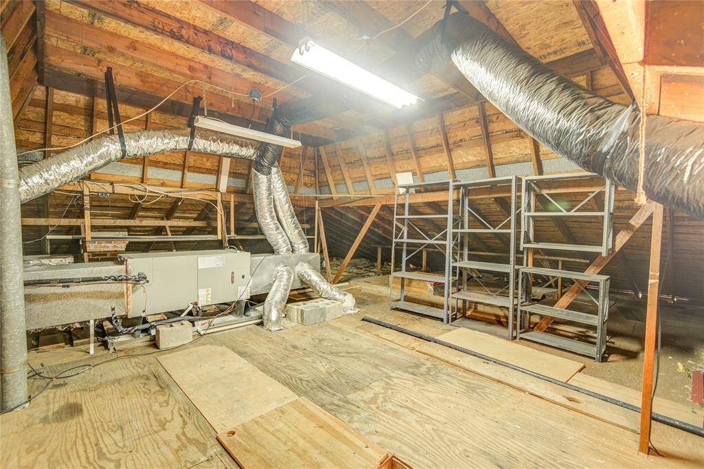 Massive upstairs attic space.