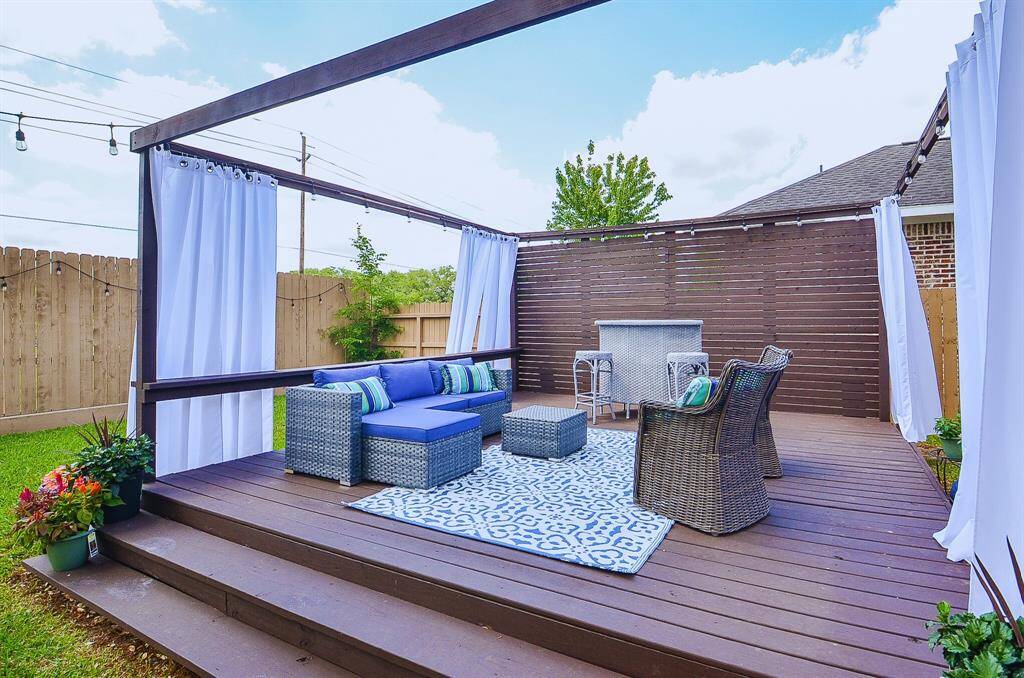 Backyard deck