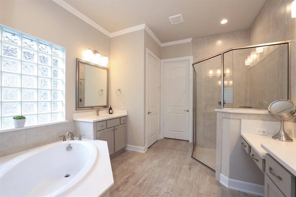 Imagine starting or ending your day with pure relaxation in your oversized walk-in shower, offering the perfect sanctuary for unwinding and rejuvenating.