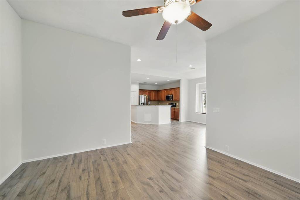 Another view of the family room looking towards the kitchen.